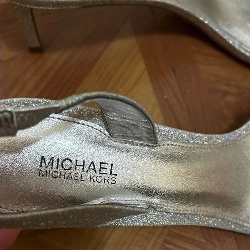Michael Kors Sparkling Silver Women's Heels - Picture 2 of 8